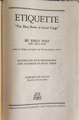 Etiquette: The Blue Book of Social Usage – Latest Edition