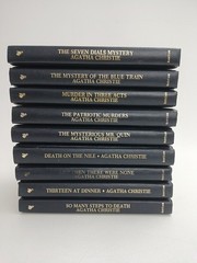 Lot Of 9 VTG Agatha Christie Bantam Leatherette Mystery Collection Books