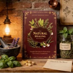 The Natural Healing Handbook, Spiral-Bound Guide for Herbal Remedies and Natural