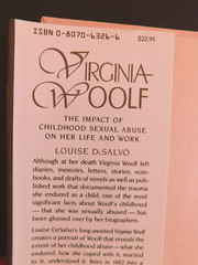 Biography VIRGINIA WOOLF Impact of Child Sexual Abuse by De Salvo 372 pages HCDJ