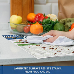 5 Pack Laminated Diabetes Food List Chart & Meal Planner for Type 1 & 2