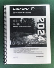 2024 Can-Am Commander MAX XT 700 Owner&rsquo;s Manual: 244 Pages & Protective Covers