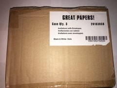Great Papers! Flat Card Invitations with Envelopes, 5.5&Prime;x7.75&Prime;, 30 per order