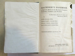 Machinery&rsquo;s Handbook 20th Edition Third Printing 1976