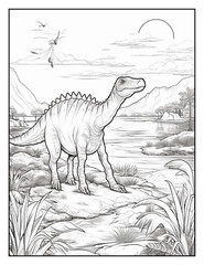« Cute Dinosaur Coloring Book | Easy, Cute & Relaxing Designs | Perfect Gift Ide