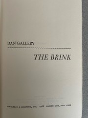 The Brink, FIRST EDITION. SIGNED.